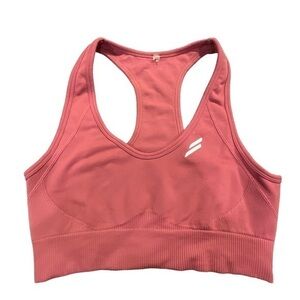 Doyoueven Dark Pink Racerback Sports Bra Athletic Athleisure Size Small EUC 1158